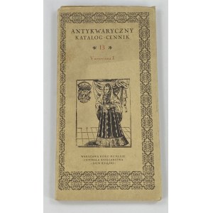 Antykwaryczny katalog - cennik. 13, Varsoviana I