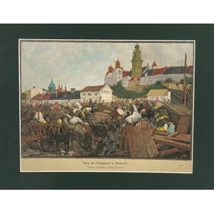 Kossak Juliusz, Targ na podzamczu w Krakowie [dziś Plac Na Groblach]