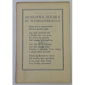 Wyspiański Stanisław, Modlitwa Polska St. Wyspiańskiego [1918]