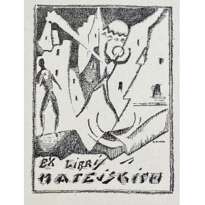 Exlibris by Kazimierz Matejski designed by Emil Kunke [1925].