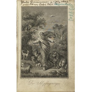 Schuler Édouard, copperplate engraving Der Schopfungsmorgen