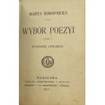 Konopnická Marie, Výbor z poezie [1911][poloplášť].