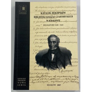 Katalog der Manuskripte der Czartoryski-Bibliothek Ref. 5320-5441