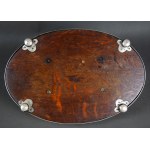 Beczka na whiskey Art Deco, srebro, Sheffield, Mappin & Webb, lata 20-te.