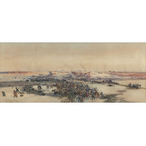 Fałat Julian, SZKIC PANORAMY BEREZYNA, 1895