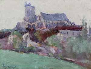 Terlikowski Włodzimierz, PEJZAŻ Z KOŚCIOŁEM, 1918