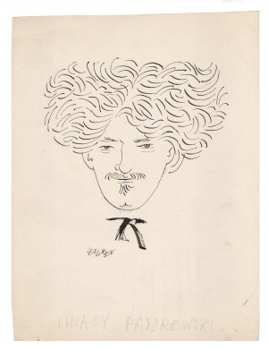 Zbigniew Lengren (1919 - 2003), Recto: „Karykatura Ignacego Paderewskiego” Verso: zbiór satyrycznych rysunków erotycznych