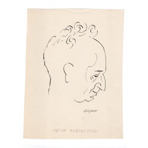 Zbigniew Lengren (1919 - 2003), „Karykatura Artura Rubinsteina”