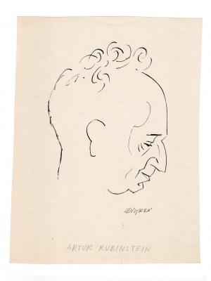 Zbigniew Lengren (1919 - 2003), „Karykatura Artura Rubinsteina”