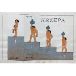 Zbigniew Lengren (1919 - 2003), „Krzepa”, ilustracja satyryczna