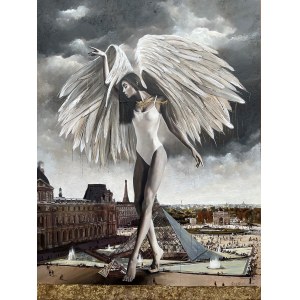 Kamila Kowalik, Angel in Paris - a visit to the Louvre,