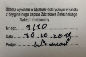Zdzisław Beksiński, Unikatowa Heliotypia | nr 9/10