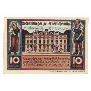 Rothenburg, okręg Gorlitz 10 marek 1922