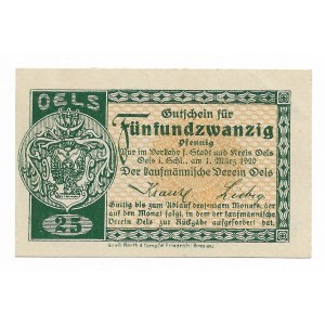 Oleśnica 25 feningów 1920