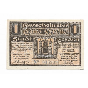 Cieszyn 1 korona 1919