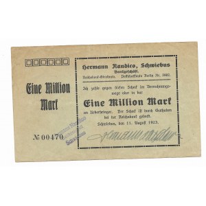 Świebodzin 1 milion marek 1923