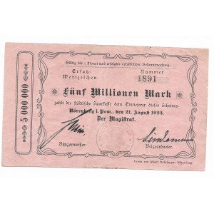 Ińsko 5 milionów marek 1923