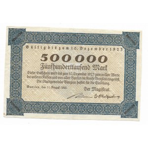 Bolesławiec 500 tysięcy marek 1923