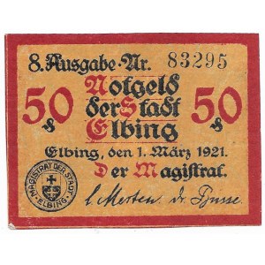 Elbląg 50 feningów 1921