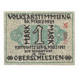 Katowice 1 marka plebiscytowa 1921