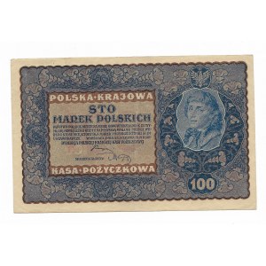100 marek polskich 1919, seriaIC- H