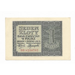 1 złoty 1941 seria BB