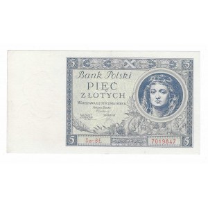 5 złotych 1930, seria BE