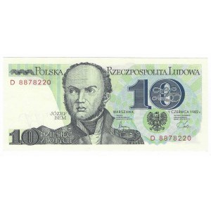 10 złotych 1982, seria D