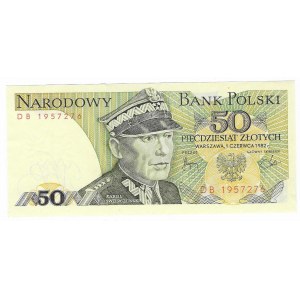 50 złotych 1982, seria DB