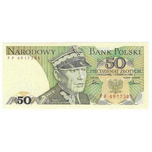 50 złotych 1986, seria FP