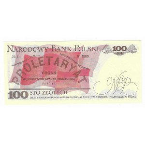 100 złotych 1986, seria MK - rzadsza seria