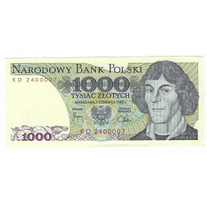 1000 złotych 1982, seria KD
