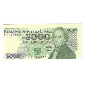 5000 złotych 1988, seria CS - destrukt