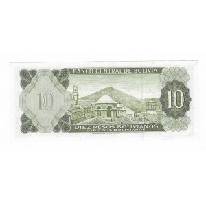 Boliwia, 10 pesos 1962