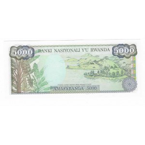 Rwanda, 5000 franków 1988