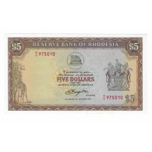 Rodezja, 5 Dolarów 1978