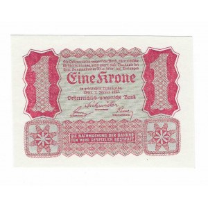 Austro-Węgry, 1 korona 1922