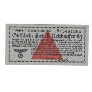 Niemcy, Uniwersalne bony obozowe, Kriegsgefangenen- Lagergeld - 1 fenig
