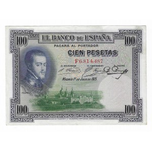 Hiszpania, 100 Pesetas 1925