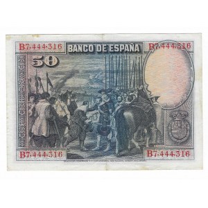 Hiszpania, 50 Pesetas 1928