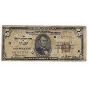 USA, 5 dolarów 1929