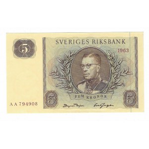 Szwecja, 5 koron 1963