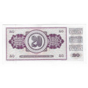Jugosławia, 20 dinarów 1974