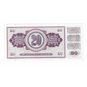 Jugosławia, 20 dinarów 1974