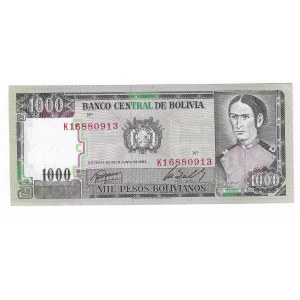 Boliwia, 100 pesos 1982