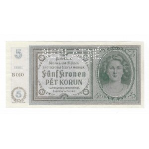 Protektorat Czech i Moraw, 5 Koron (1940) - NEPLATNE