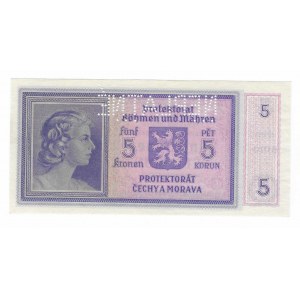 Protektorat Czech i Moraw, 5 Koron (1940) - NEPLATNE