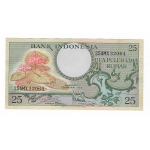 Indonezja, 25 rupii 1959