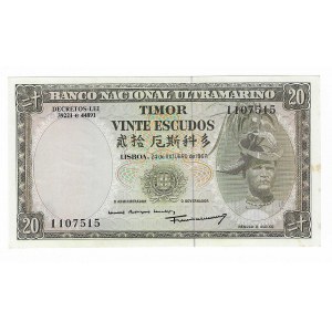 Timor, 20 escudos 1967