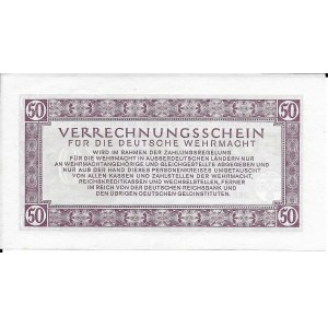 Niemcy - Verrechnungsschein für die Deutsche Wehrmacht, 50 marek 1944